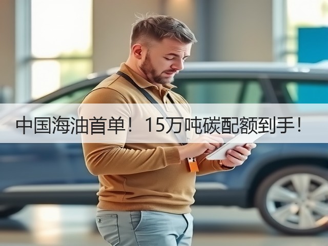 中国海油首单!15万吨碳配额到手!(图2) 中国海油首单!15万吨碳配额到手!(图2)