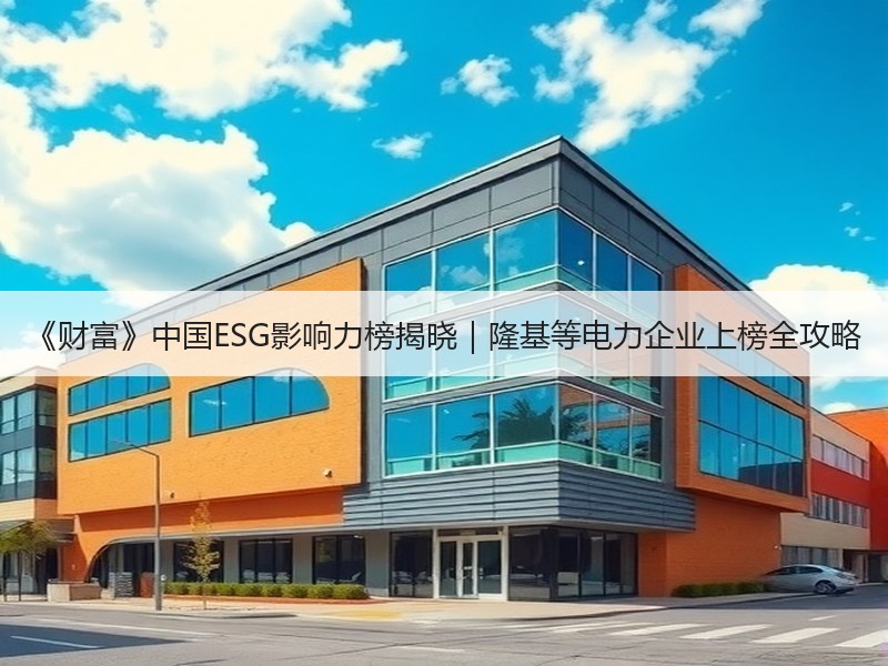 《财富》中国ESG影响力榜揭晓|隆基等电力企业上榜全攻略 《财富》中国ESG影响力榜揭晓|隆基等电力企业上榜全攻略