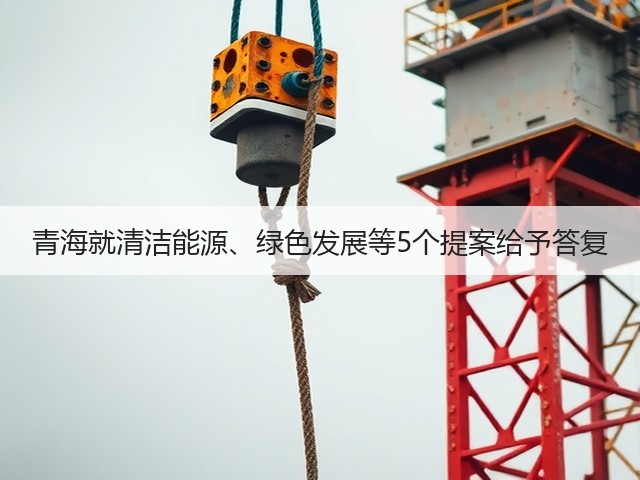 青海就清洁能源、绿色发展等5个提案给予答复(图3) 青海就清洁能源、绿色发展等5个提案给予答复(图3)