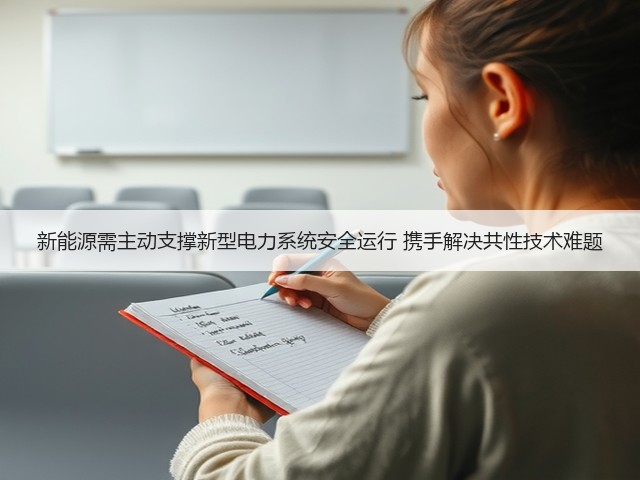新能源需主动支撑新型电力系统安全运行 携手解决共性技术难题(图2)