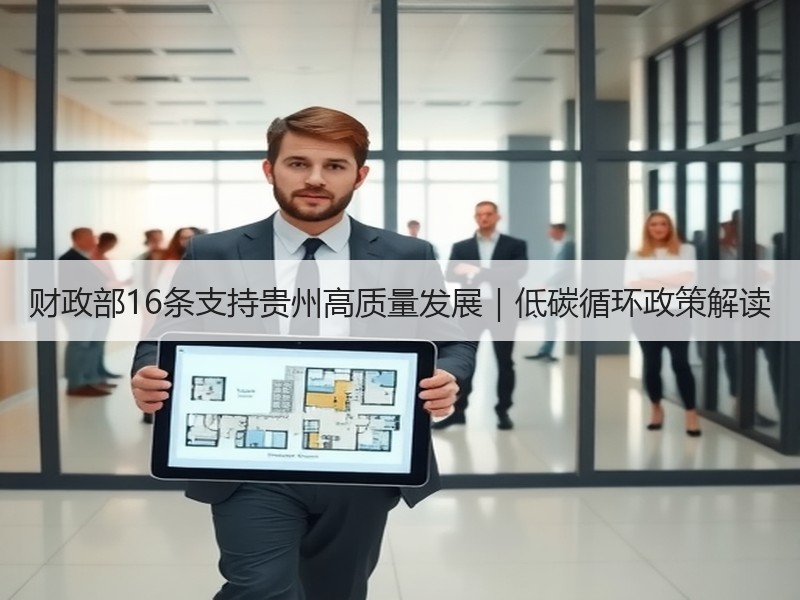财政部16条支持贵州高质量发展｜低碳循环政策解读