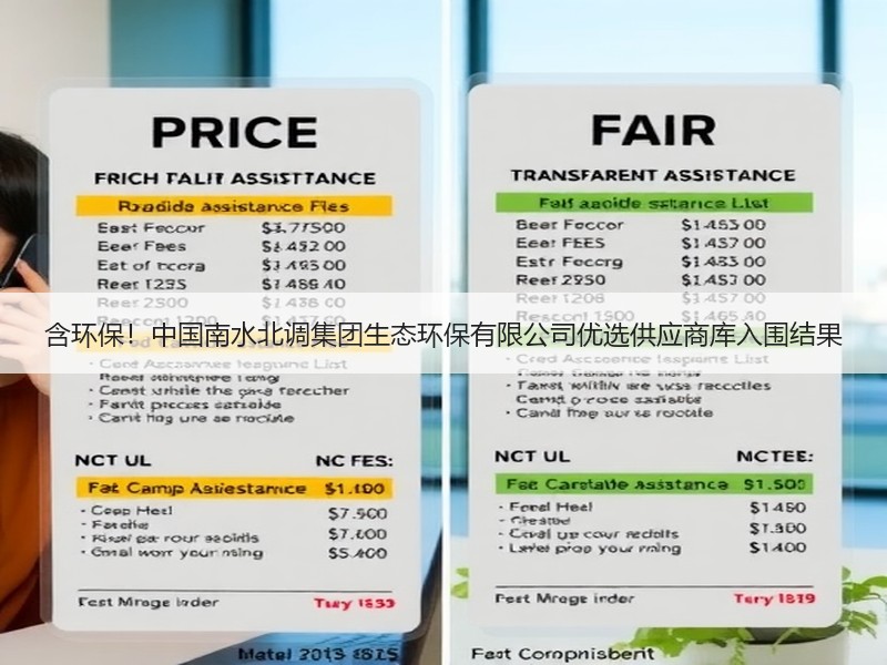 含环保！中国南水北调集团生态环保有限公司优选供应商库入围结果