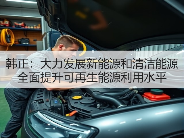 韩正:大力发展新能源和清洁能源 全面提升可再生能源利用水平(图1) 韩正:大力发展新能源和清洁能源 全面提升可再生能源利用水平(图1)