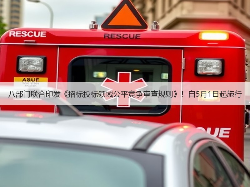 八部门联合印发《招标投标领域公平竞争审查规则》！自5月1日起施行