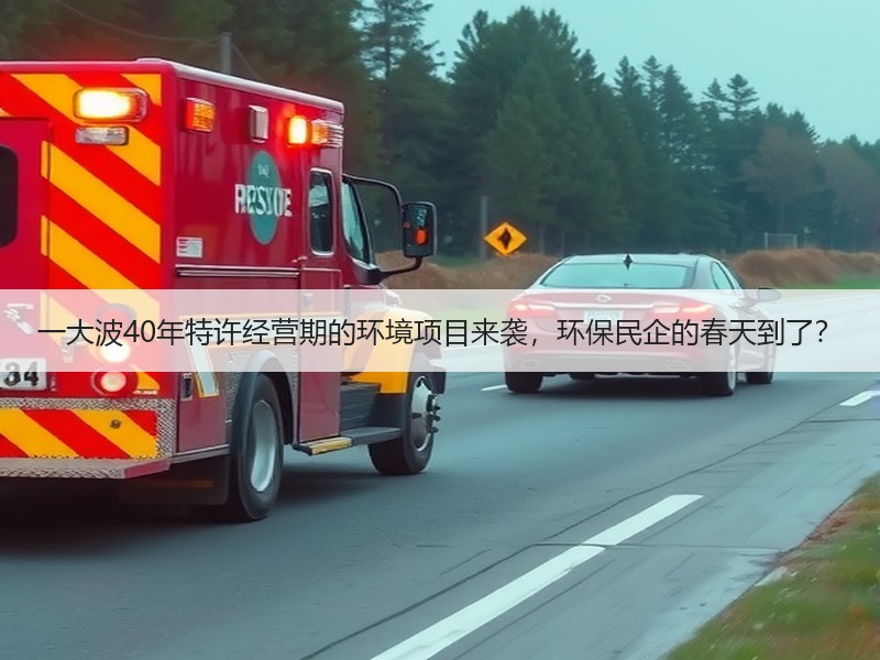 一大波40年特许经营期的环境项目来袭，环保民企的春天到了？