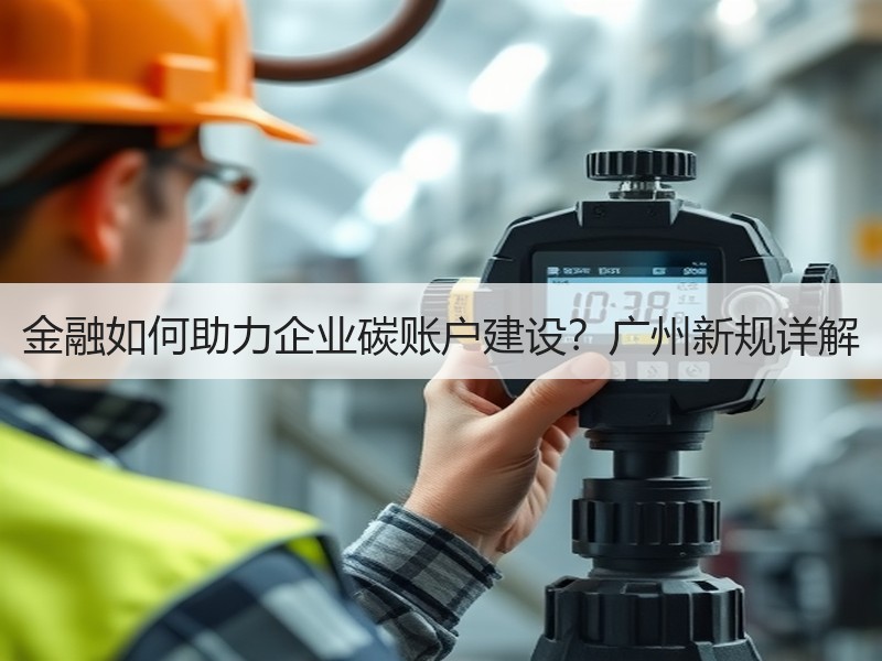 金融如何助力企业碳账户建设?广州新规详解 金融如何助力企业碳账户建设?广州新规详解