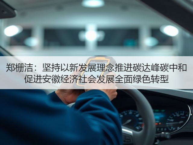 郑栅洁:坚持以新发展理念推进碳达峰碳中和 促进安徽经济社会发展全面绿色转型(图2) 郑栅洁:坚持以新发展理念推进碳达峰碳中和 促进安徽经济社会发展全面绿色转型(图2)