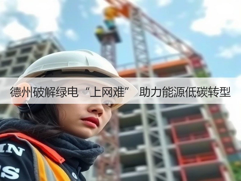 德州破解绿电“上网难” 助力能源低碳转型