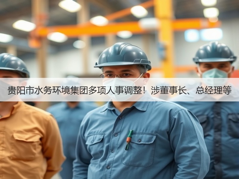 贵阳市水务环境集团多项人事调整！涉董事长、总经理等
