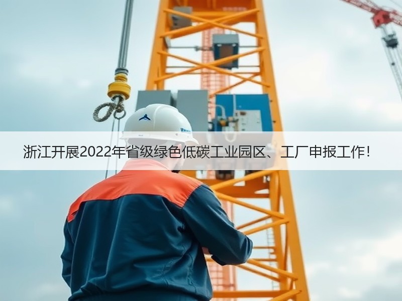 浙江开展2022年省级绿色低碳工业园区、工厂申报工作！