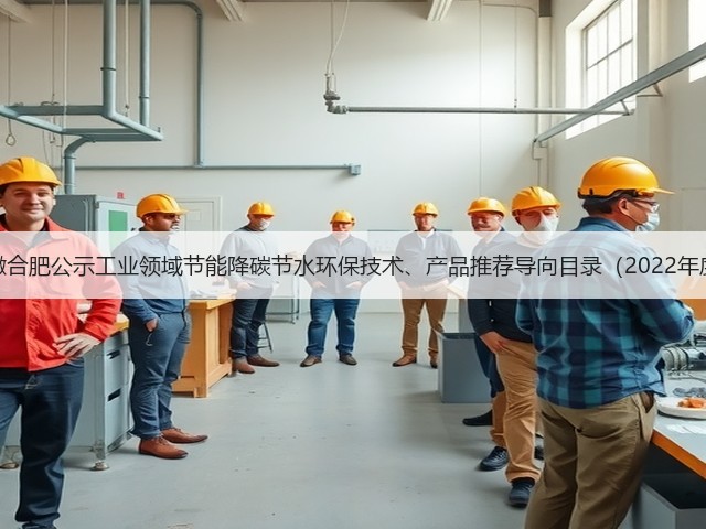 安徽合肥公示工业领域节能降碳节水环保技术、产品推荐导向目录（2022年度）(图3)