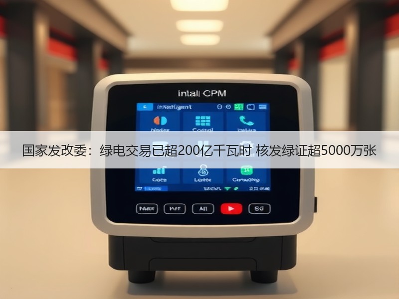 国家发改委：绿电交易已超200亿千瓦时 核发绿证超5000万张