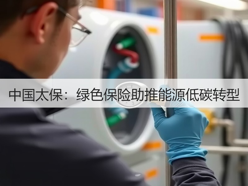 中国太保：绿色保险助推能源低碳转型