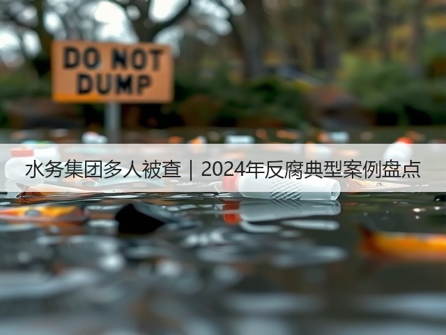水务集团多人被查|2024年反腐典型案例盘点(图2) 水务集团多人被查|2024年反腐典型案例盘点(图2)