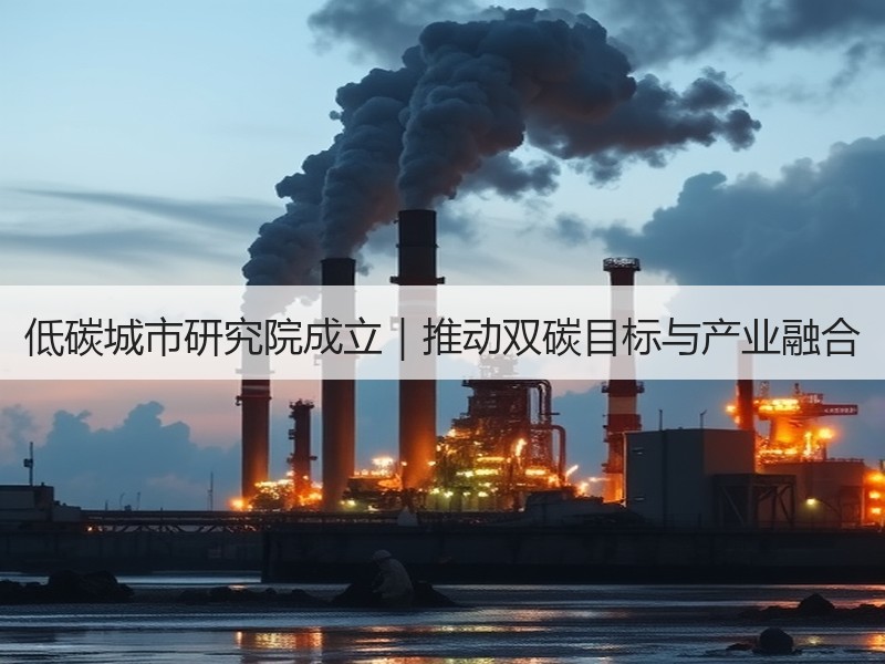 低碳城市研究院成立|推动双碳目标与产业融合 低碳城市研究院成立|推动双碳目标与产业融合