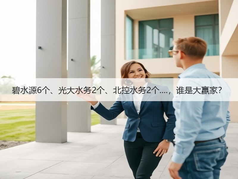 碧水源6个、光大水务2个、北控水务2个....，谁是大赢家？