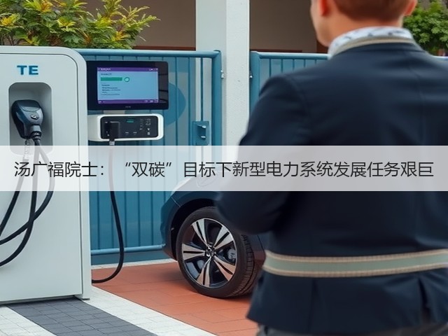 汤广福院士：“双碳”目标下新型电力系统发展任务艰巨(图1)
