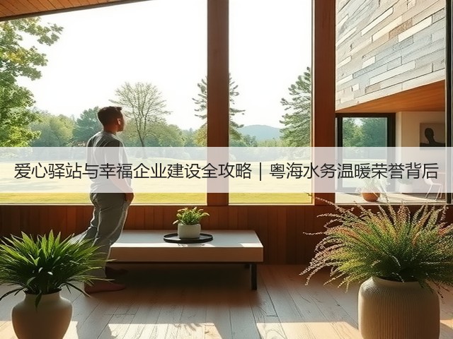 爱心驿站与幸福企业建设全攻略|粤海水务温暖荣誉背后(图2) 爱心驿站与幸福企业建设全攻略|粤海水务温暖荣誉背后(图2)