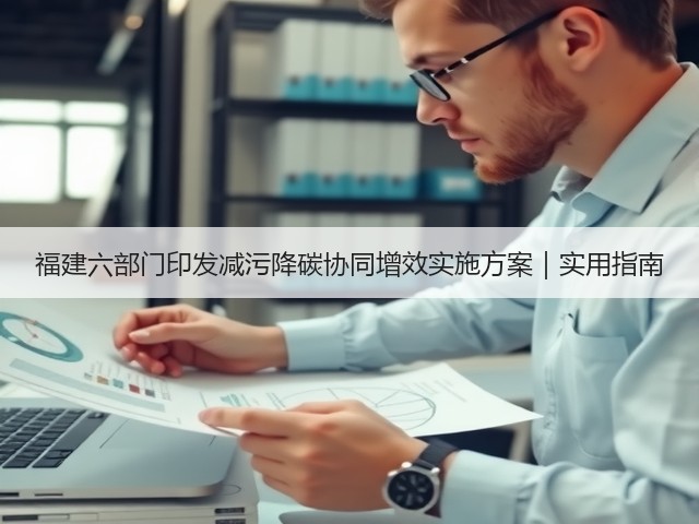 福建六部门印发减污降碳协同增效实施方案|实用指南(图1) 福建六部门印发减污降碳协同增效实施方案|实用指南(图1)