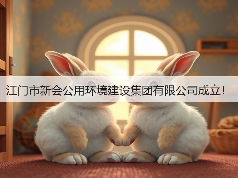 江门市新会公用环境建设集团有限公司成立！