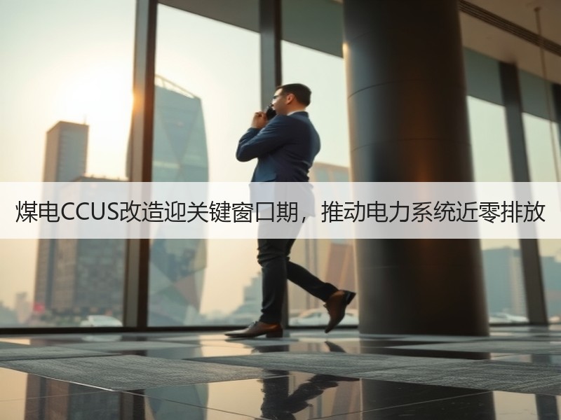 煤电CCUS改造迎关键窗口期，推动电力系统近零排放