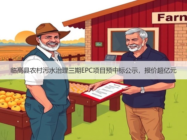 临高县农村污水治理三期EPC项目预中标公示,报价超亿元(图1) 临高县农村污水治理三期EPC项目预中标公示,报价超亿元(图1)
