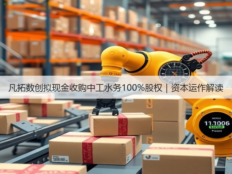 凡拓数创拟现金收购中工水务100%股权|资本运作解读 凡拓数创拟现金收购中工水务100%股权|资本运作解读