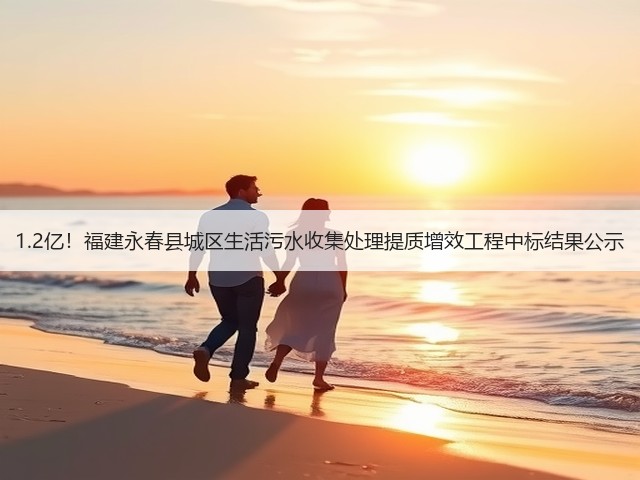 1.2亿!福建永春县城区生活污水收集处理提质增效工程中标结果公示(图3) 1.2亿!福建永春县城区生活污水收集处理提质增效工程中标结果公示(图3)
