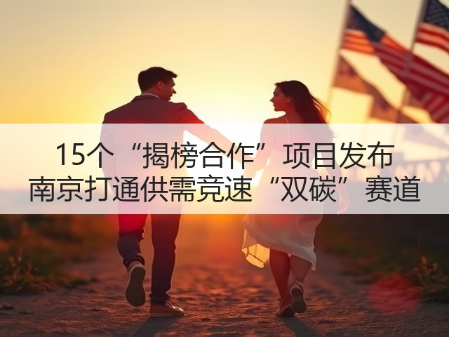 15个“揭榜合作”项目发布 南京打通供需竞速“双碳”赛道(图3) 15个“揭榜合作”项目发布 南京打通供需竞速“双碳”赛道(图3)