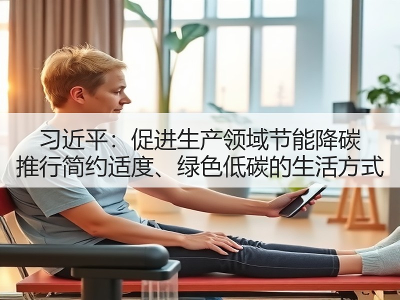 习近平：促进生产领域节能降碳 推行简约适度、绿色低碳的生活方式