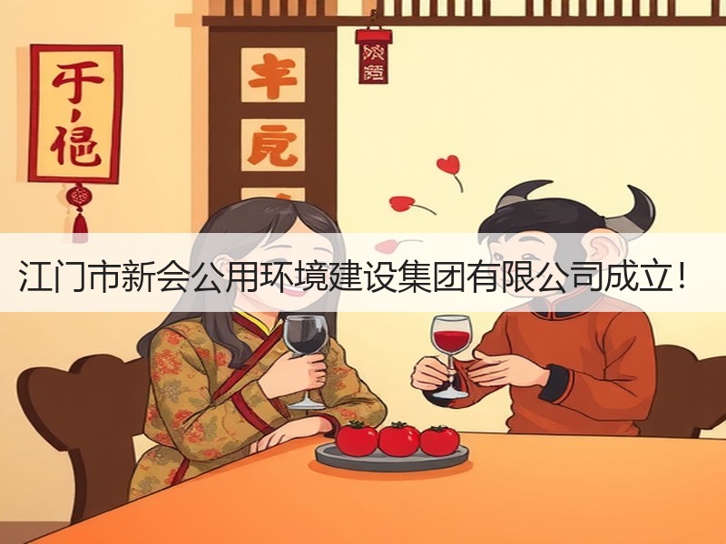 江门市新会公用环境建设集团有限公司成立！