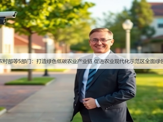 农业农村部等5部门:打造绿色低碳农业产业链 促进农业现代化示范区全面绿色转型(图1) 农业农村部等5部门:打造绿色低碳农业产业链 促进农业现代化示范区全面绿色转型(图1)