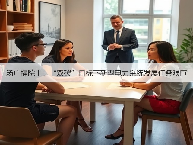 汤广福院士:“双碳”目标下新型电力系统发展任务艰巨(图2) 汤广福院士:“双碳”目标下新型电力系统发展任务艰巨(图2)