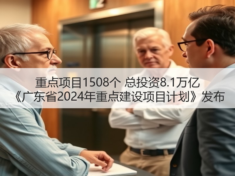重点项目1508个 总投资8.1万亿 《广东省2024年重点建设项目计划》发布