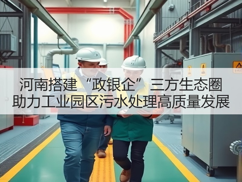 河南搭建“政银企”三方生态圈 助力工业园区污水处理高质量发展