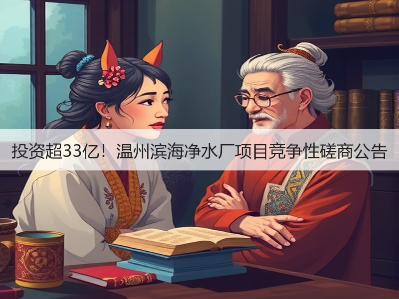 投资超33亿！温州滨海净水厂项目竞争性磋商公告