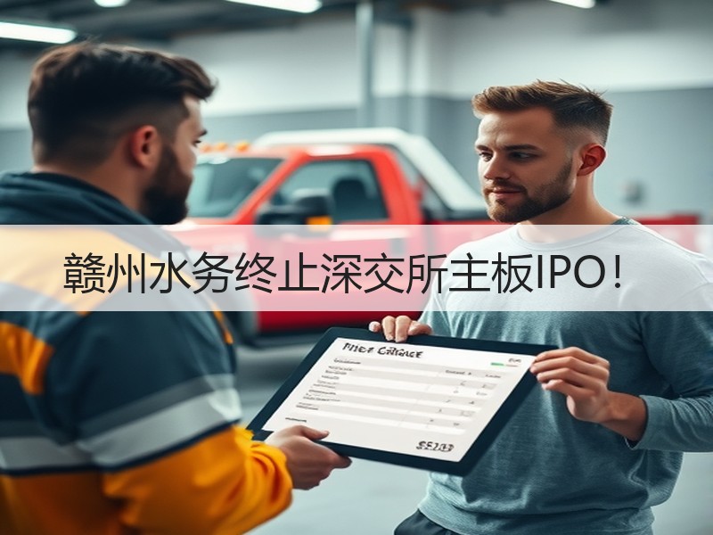赣州水务终止深交所主板IPO！