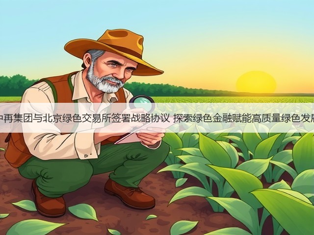 中再集团与北京绿色交易所签署战略协议 探索绿色金融赋能高质量绿色发展(图2)
