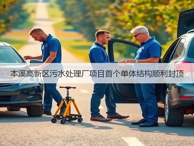 本溪高新区污水处理厂项目首个单体结构顺利封顶(图2)