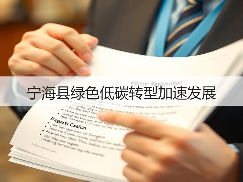 宁海县绿色低碳转型加速发展 宁海县绿色低碳转型加速发展