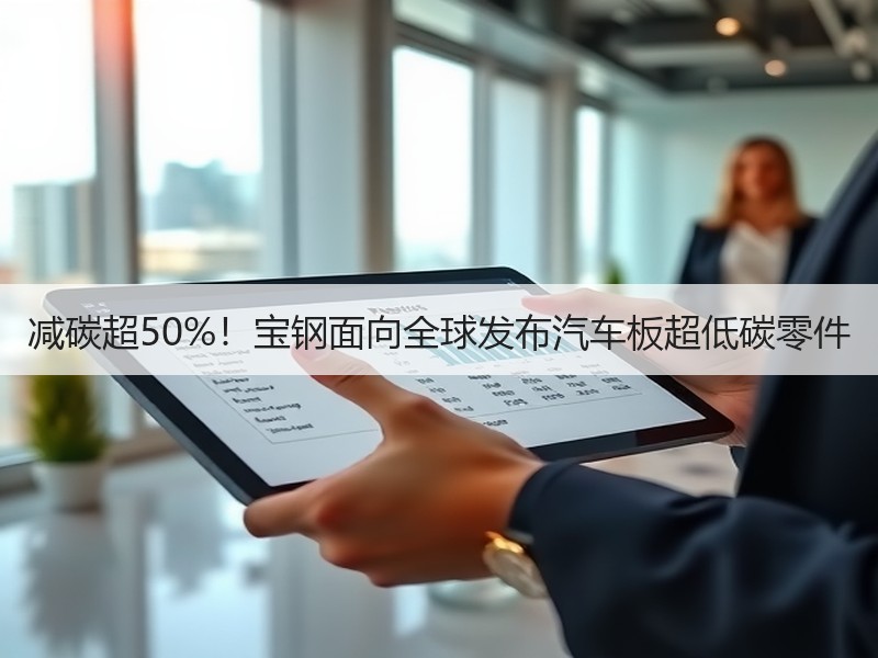 减碳超50%!宝钢面向全球发布汽车板超低碳零件 减碳超50%!宝钢面向全球发布汽车板超低碳零件