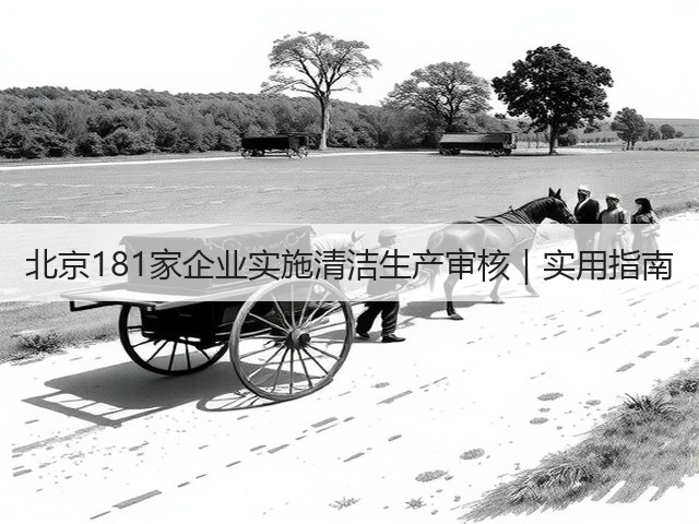 北京181家企业实施清洁生产审核|实用指南(图2) 北京181家企业实施清洁生产审核|实用指南(图2)