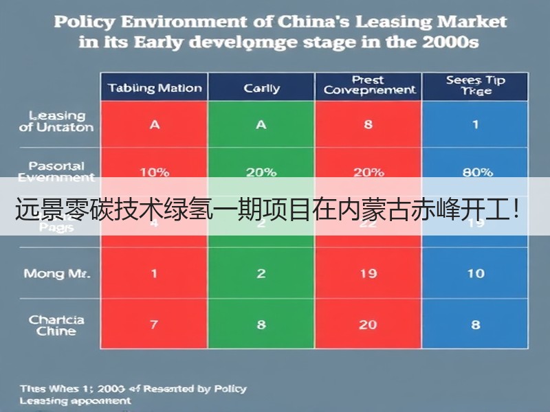 远景零碳技术绿氢一期项目在内蒙古赤峰开工！