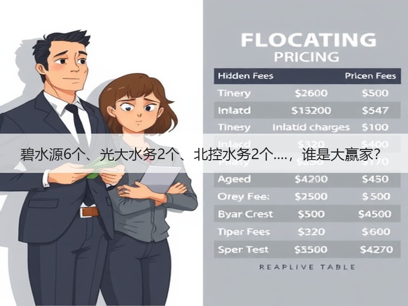 碧水源6个、光大水务2个、北控水务2个....，谁是大赢家？