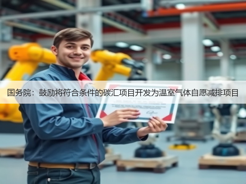 国务院：鼓励将符合条件的碳汇项目开发为温室气体自愿减排项目
