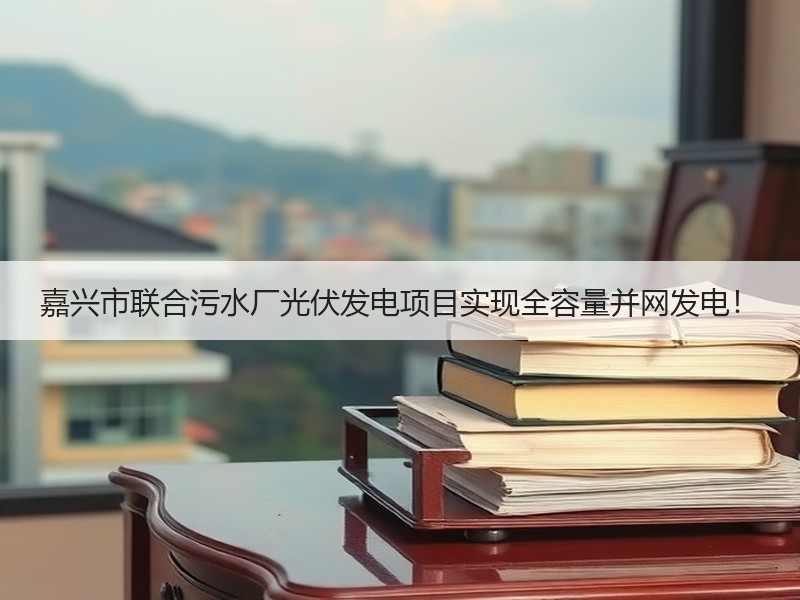 嘉兴市联合污水厂光伏发电项目实现全容量并网发电！