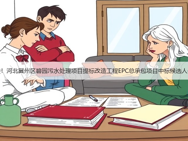 准四类！河北冀州区碧园污水处理项目提标改造工程EPC总承包项目中标候选人公示！(图3)