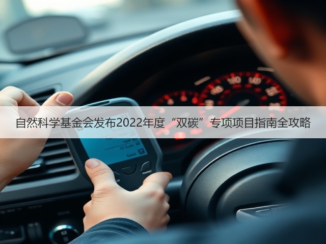 自然科学基金会发布2022年度“双碳”专项项目指南全攻略(图1)