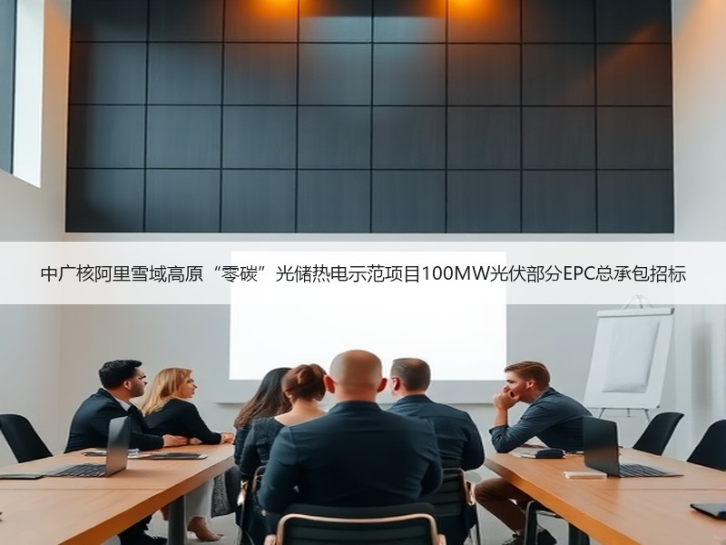 中广核阿里雪域高原“零碳”光储热电示范项目100MW光伏部分EPC总承包招标