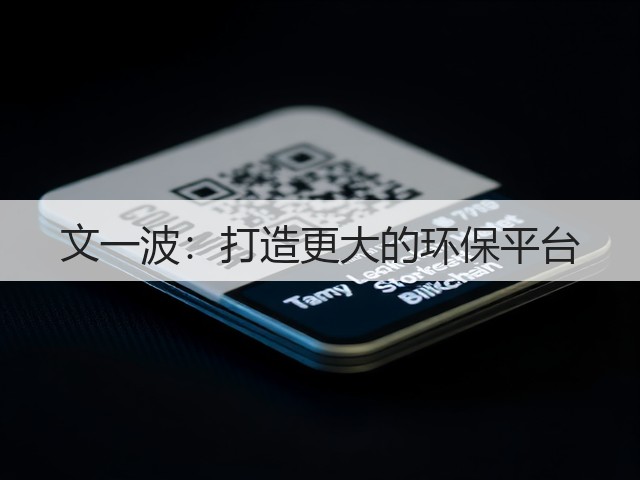 文一波:打造更大的环保平台(图3) 文一波:打造更大的环保平台(图3)